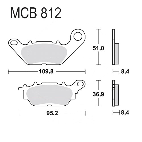 Колодки гальмівні TRW Lucas MCB812