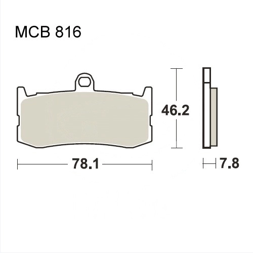 Колодки гальмівні TRW Lucas MCB816CRQ