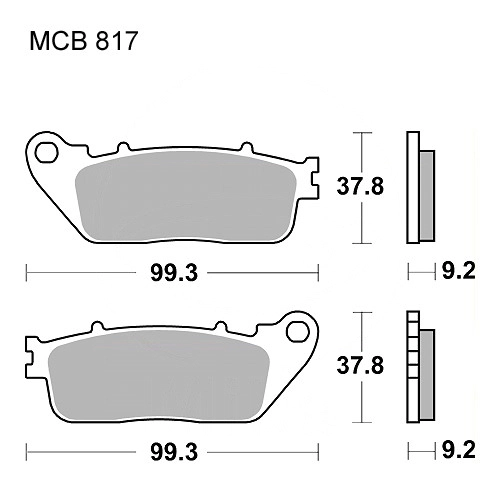 Колодки гальмівні TRW Lucas MCB817SH