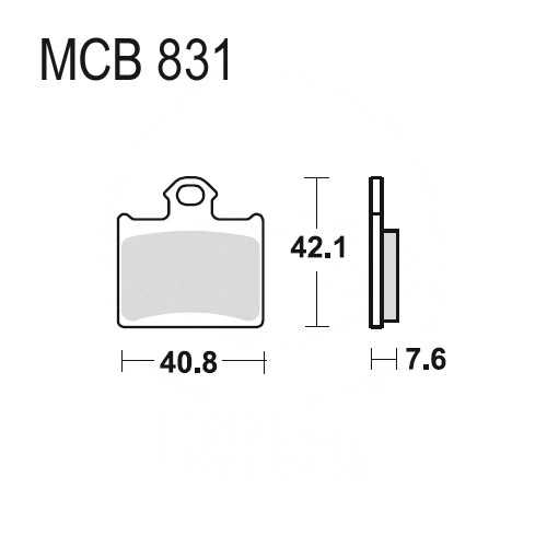 Колодки гальмівні TRW Lucas MCB831EC