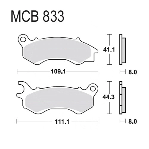 Колодки гальмівні TRW Lucas MCB833