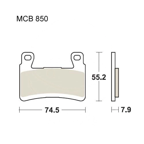 Колодки гальмівні TRW Lucas MCB850CRQ