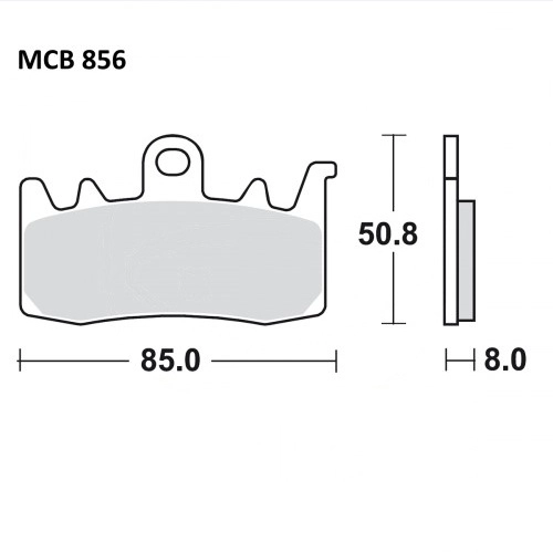 Колодки гальмівні TRW Lucas MCB856CRQ