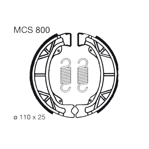 Колодки гальмівні TRW Lucas MCS800