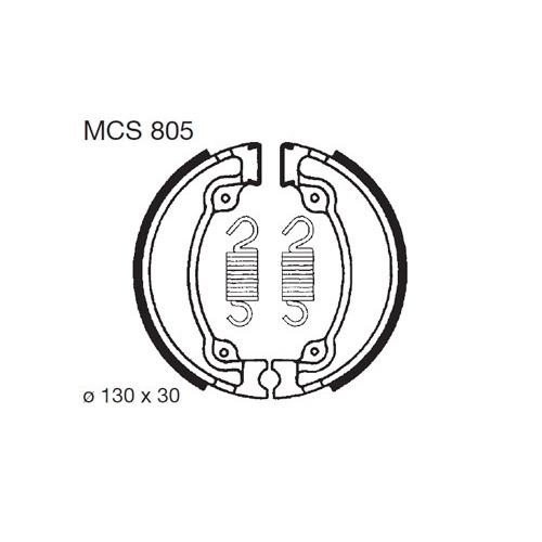 Колодки гальмівні TRW Lucas MCS805