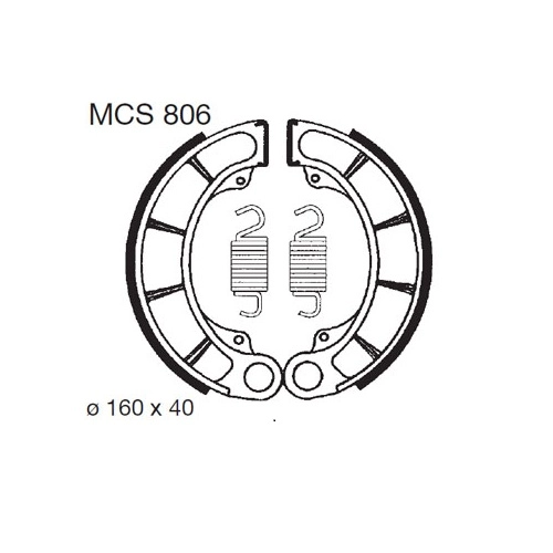 Колодки гальмівні TRW Lucas MCS806