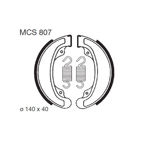 Колодки гальмівні TRW Lucas MCS807
