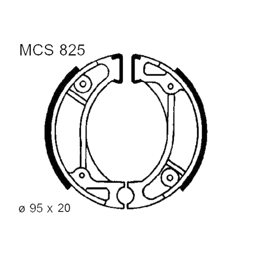 Колодки гальмівні TRW Lucas MCS825