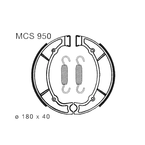 Колодки гальмівні TRW Lucas MCS950