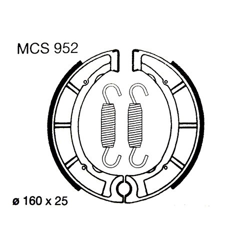 Колодки гальмівні TRW Lucas MCS952