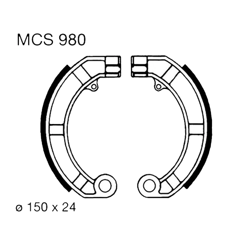 Колодки гальмівні TRW Lucas MCS980