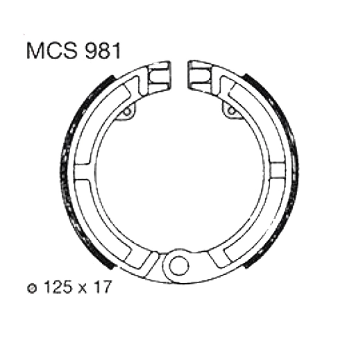 Колодки гальмівні TRW Lucas MCS981