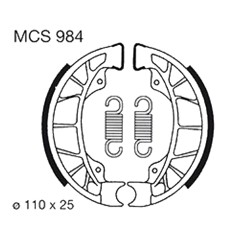 Колодки гальмівні TRW Lucas MCS984