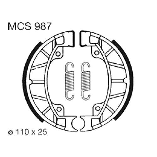 Колодки гальмівні TRW Lucas MCS987