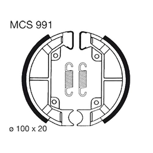 Колодки гальмівні TRW Lucas MCS991