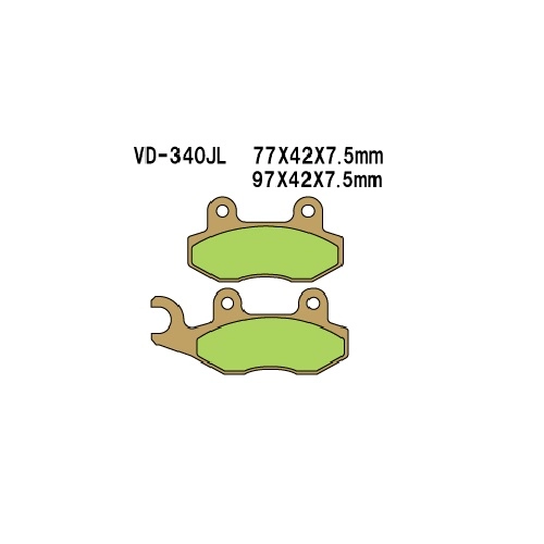 Колодки гальмівні Vesrah VD-340JL
