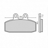 Колодки тормозные Brenta BR3026