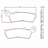 Колодки тормозные Brenta BR6227