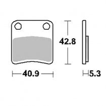 Колодки тормозные Delta DB2358OR-D