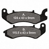 Колодки тормозные EBC FA711