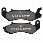 Колодки тормозные EBC FA711V