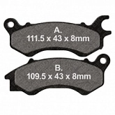 Колодки тормозные EBC SFA709
