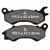 Колодки тормозные EBC SFA709HH