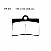 Колодки тормозные EBC EPFA095HH