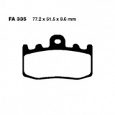 Колодки тормозные EBC EPFA335HH
