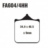 Колодки тормозные EBC EPFA604/4HH
