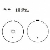 Колодки тормозные EBC FA038