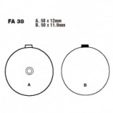 Колодки тормозные EBC FA038