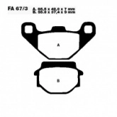 Колодки тормозные EBC FA067/3