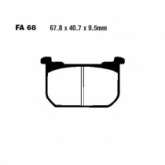 Колодки тормозные EBC FA068HH