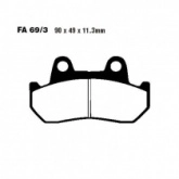 Колодки тормозные EBC FA069/3