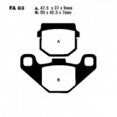 Колодки тормозные EBC FA083HH