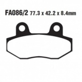 Колодки тормозные EBC FA086/2HH