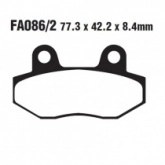 Колодки тормозные EBC FA086/2HH