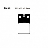 Колодки тормозные EBC FA099