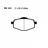 Колодки тормозные EBC FA101R