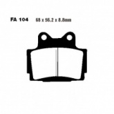 Колодки тормозные EBC FA104