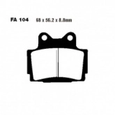 Колодки тормозные EBC FA104V