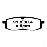 Колодки тормозные EBC FA105R