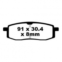 Колодки тормозные EBC FA105R