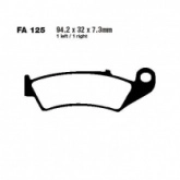 Колодки тормозные EBC FA125R