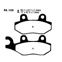 Колодки тормозные EBC FA135R