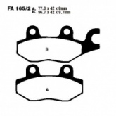 Колодки тормозные EBC FA165/2R