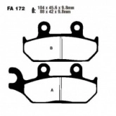 Колодки тормозные EBC FA172