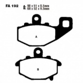 Колодки тормозные EBC FA192HH