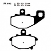 Колодки тормозные EBC FA192HH